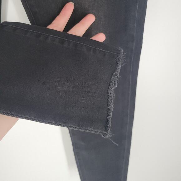 Frame Black Condor Raw Hem Le High Skinny Jeans 28 - Picture 3 of 9